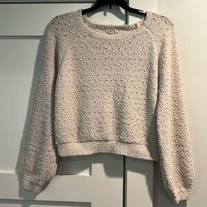 Debut Cream Cropped Sweater